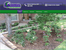 Tablet Screenshot of genesislawnandlandscape.com